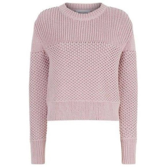 Public School Sweaters - Public School New York Cony Sweater Pink Bond Knit Crew